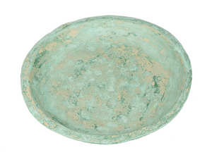 Small Turquoise Paper Mache Tray
