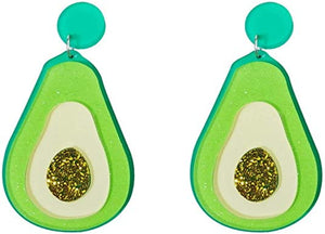 Acrylic Avocado Earrings