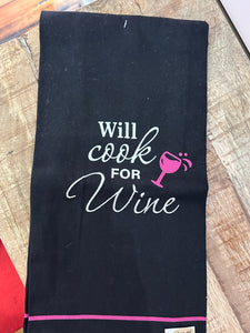 Wine Themed Kitchen Towels