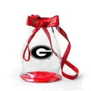 Georgia Bulldog Clear Bucket Bag