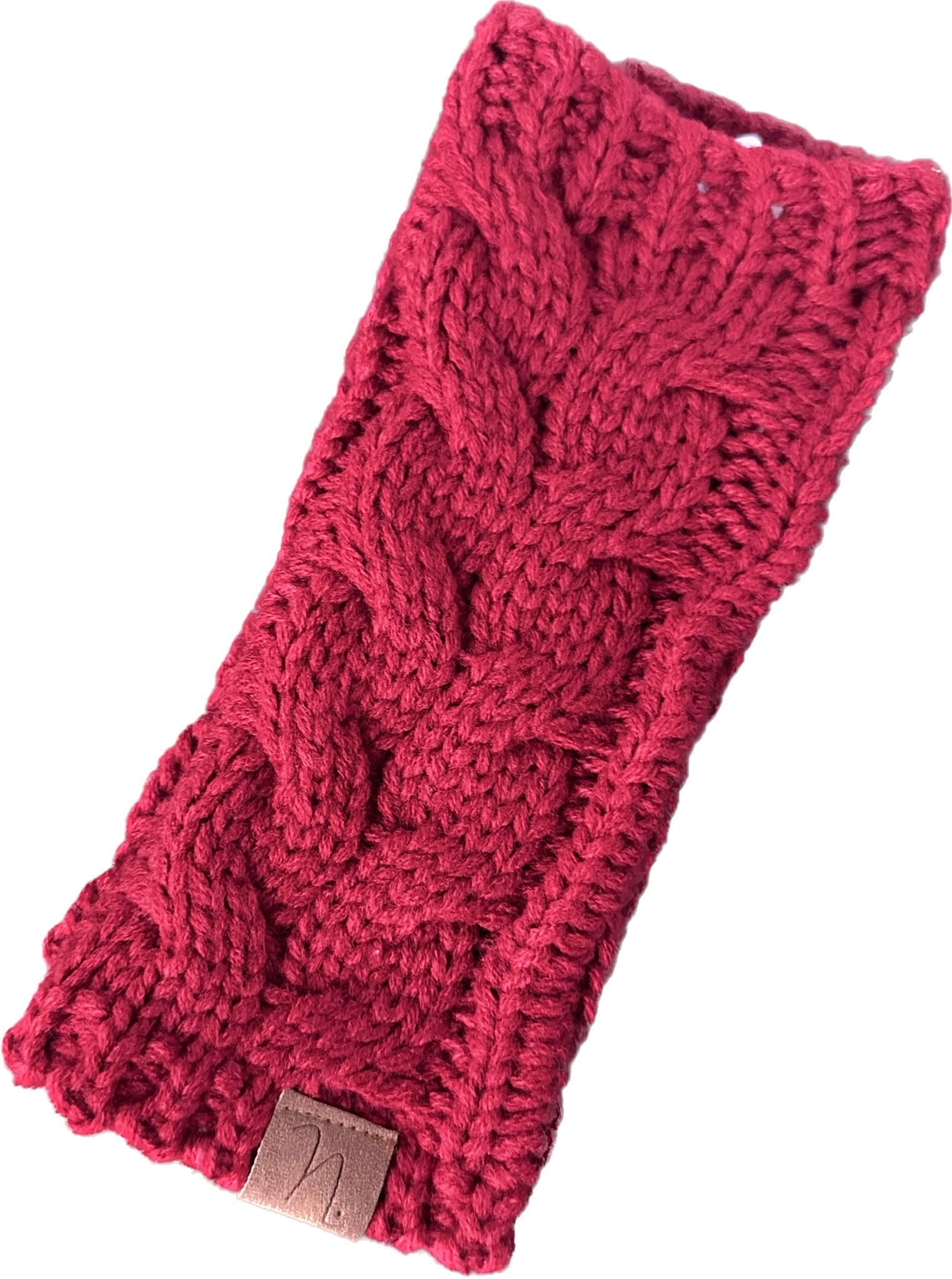 Red Cozy Cable Hand Warmers