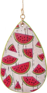 Watermelon Cork Earrings