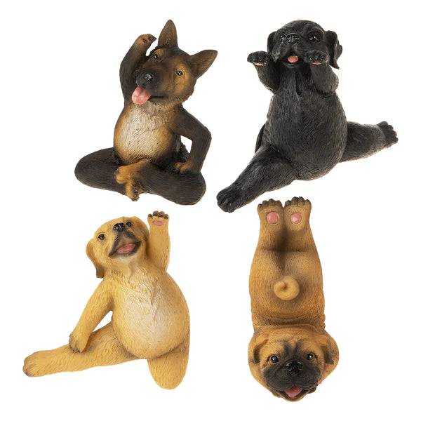 Dog Yoga Figurines