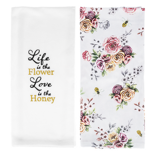 Flower & Honey Tea Towel Set