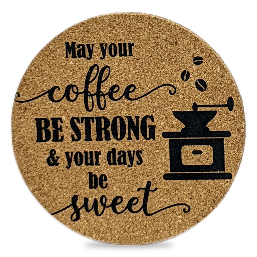 Strong Coffee Cork Coaster
