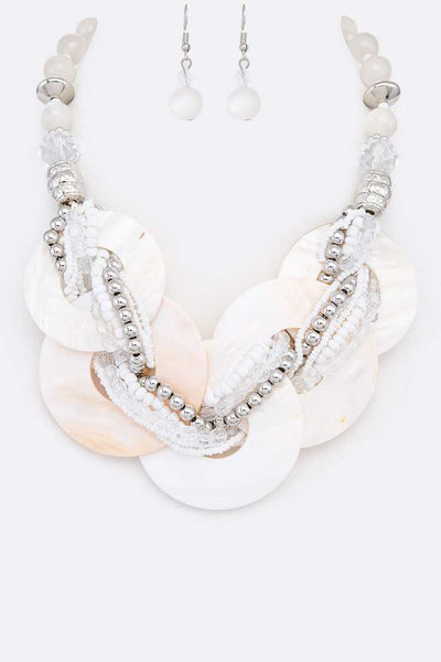 Mix Color Shell Collar Necklace