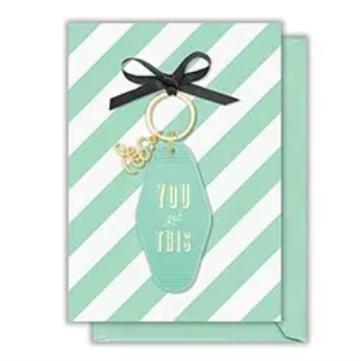 "You Got This" Greeting Card W/ Keychain